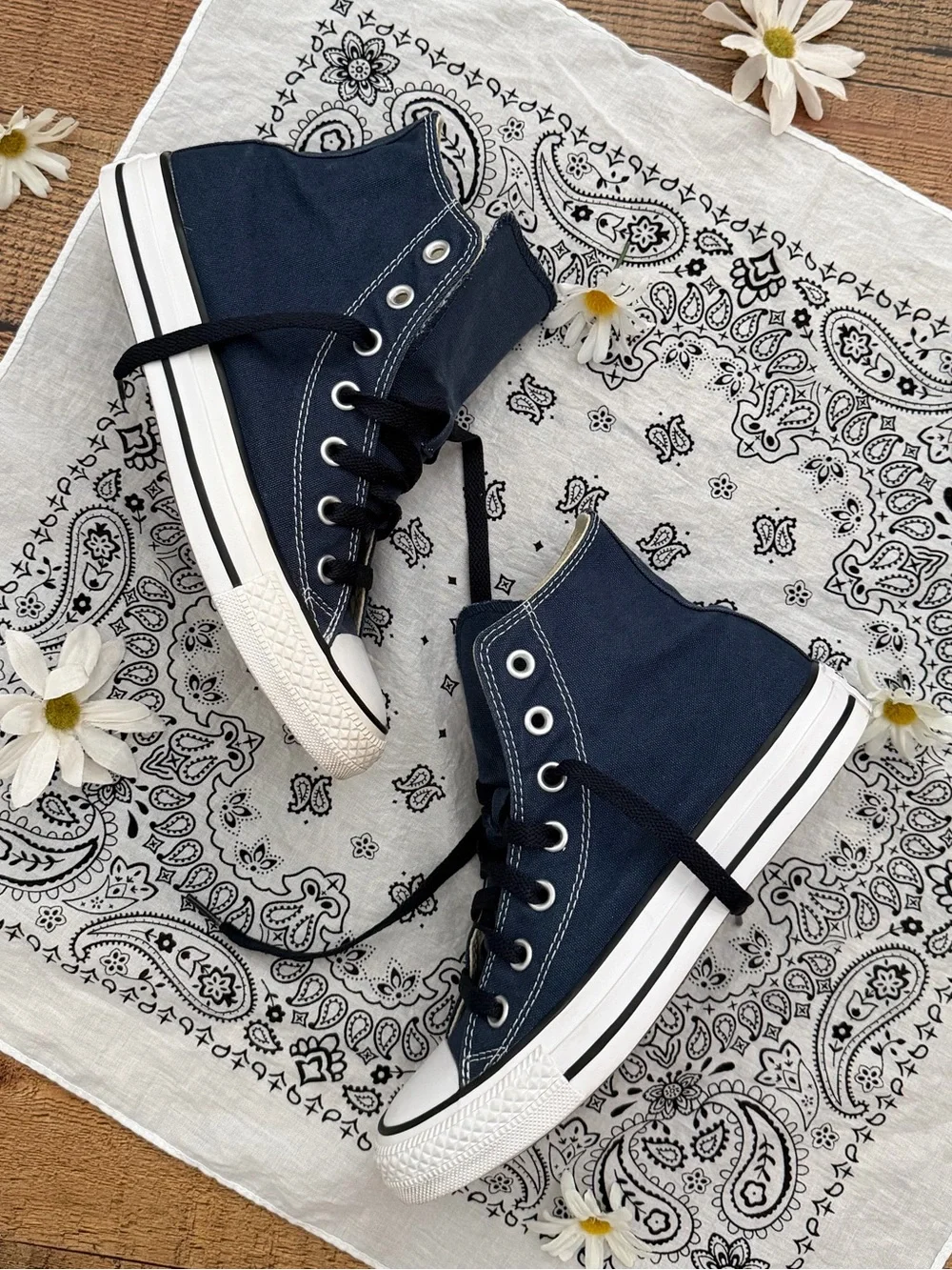 Converse All Star Chuck Taylor Navy White High-Top Sneakers